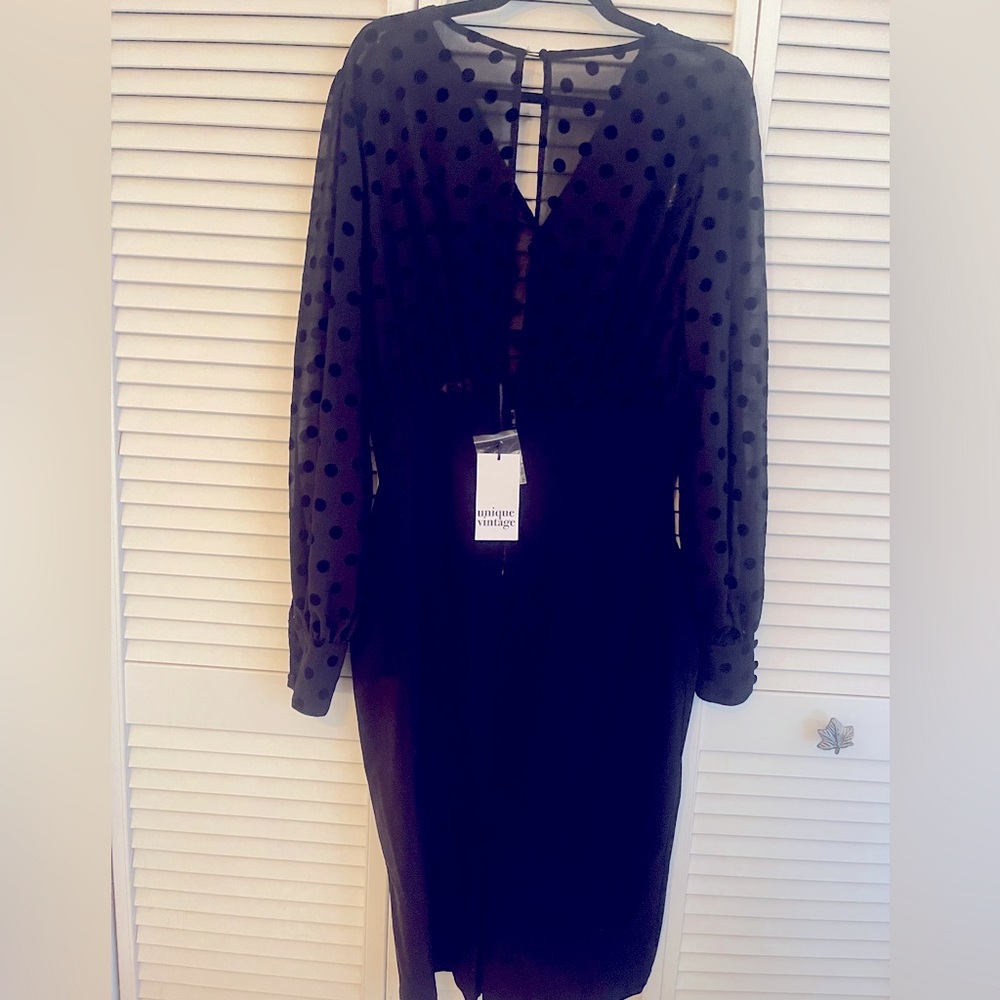 Black Swanson Wiggle Dress. Size L. Never Worn with tags